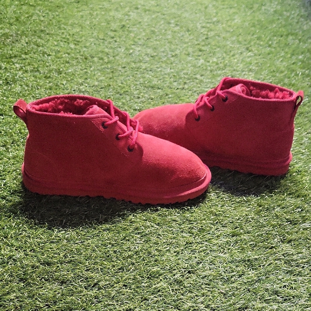 Ugg  Red Boots Shoes  Women's 8 Red Suede Ankle Boots